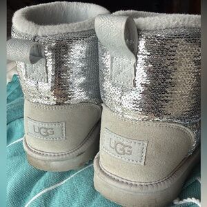 UGG Kids Classic Mini Silver Boots
